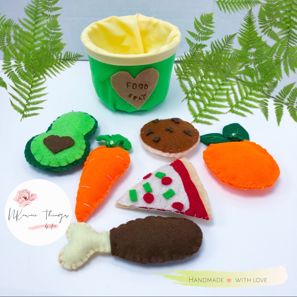 Handmade food felt